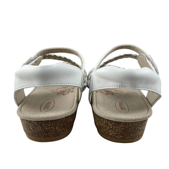 Aetrex Jillian Women’s Sandals Size 8 White Leather Strappy Slingback Comfort - Picture 5 of 11